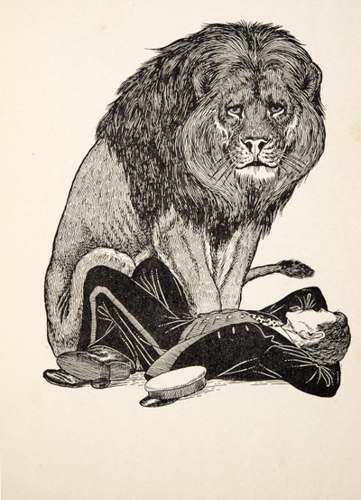 狮子和他的守护者，来自动物的一百个轶事，酒吧。 1924年 作者 珀西·比林斯赫斯特（Percy J.