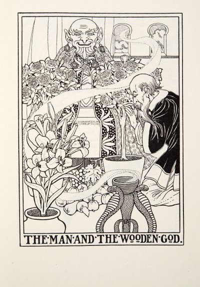 男人和木神，来自Fontaine Fables，酒吧。 1905年 作者 Percy J. Billingshurst