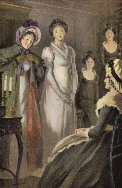 乔治·艾略特 (George Eliot) 为塞拉斯·马纳 (Silas Marner) 绘制的插图（彩色平版印刷） 作者 珀西·塔兰特