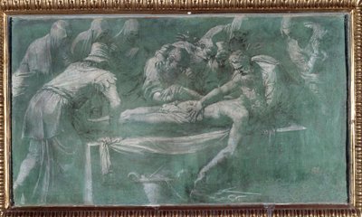 耶稣的坟墓（绘画 作者 佩里诺·德尔·瓦加（Perino del Vaga）
