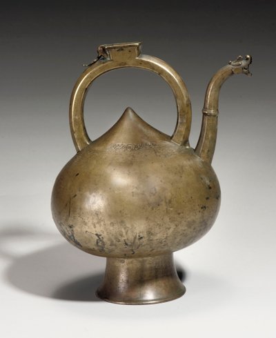 萨法维（Safavid）黄铜壶，伊朗，十七世纪 作者 波斯学校