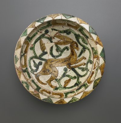碗，塞尔朱德王朝，12至13世纪（陶瓷） 作者 Persian School