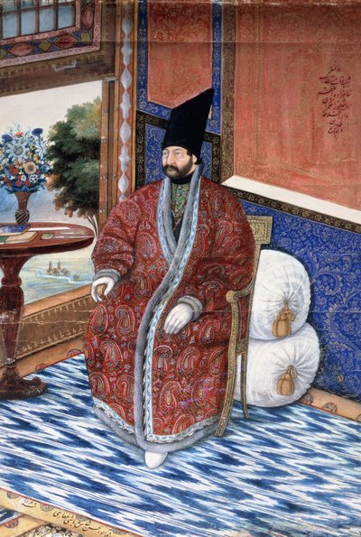 阿尔兹希尔·米尔扎王子画像，约1852-3年 作者 波斯学校
