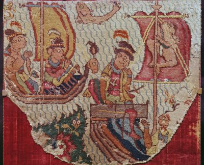 地毯与印度葡萄牙图案，萨法维王朝 作者 Persian School