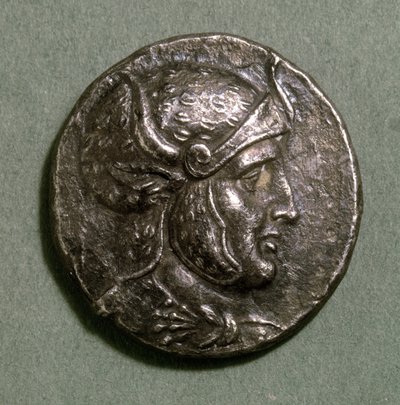 Seleucus I的Tetradrachma（c.358-280）叙利亚国王，公元前300年在波斯波利斯铸造（银） 作者 波斯学校