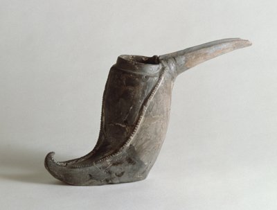 船只形式的船，从Kaluraz，Gilan，伊朗，公元前千年（粘土） 作者 波斯学校