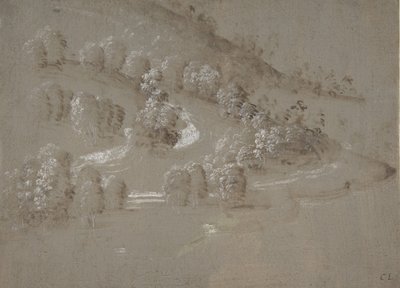 直面风景，背面风景，1489-90。 作者 佩鲁吉诺