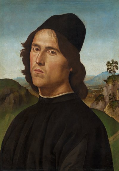 洛伦佐-迪-克雷迪的画像，1488年。 作者 佩鲁吉诺