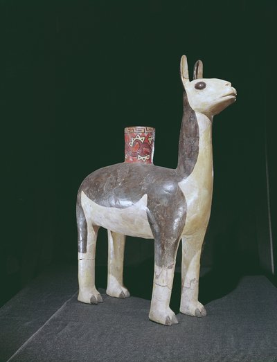 Llama肖像船，纳斯卡文化（陶器） 作者 秘鲁学校