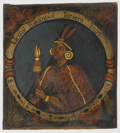 Lloque Yupanqui，第3印加国王，18世纪中期 作者 秘鲁学校