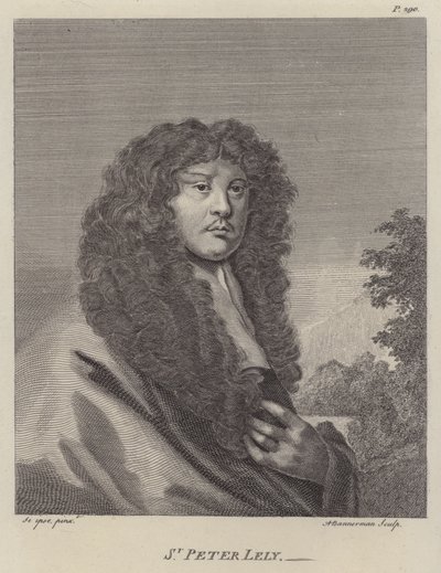 英国艺术家 Peter Lely 爵士（版画） 作者 彼得（继）莱利