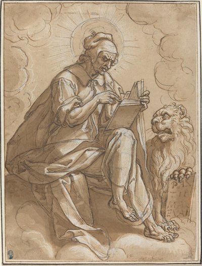 传道者圣马可 作者 Peter Candid 模仿 Georg Pencz 模仿 Heinrich Aldegrever