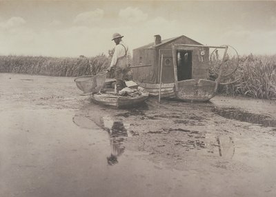 鳗鱼捕手的家，c.1886 作者 彼得·爱默生和托马斯·古道尔