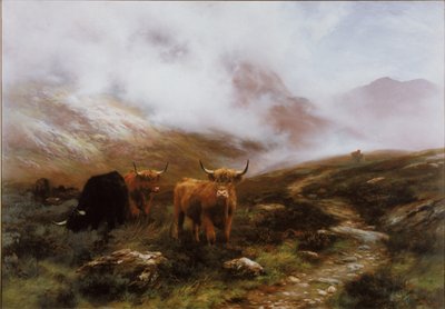 景观与牛 作者 Peter Graham