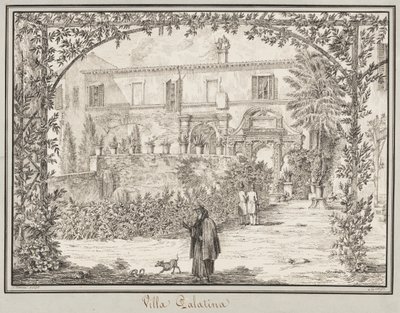 Palatina别墅，1830年。 作者 来自赫斯的彼得·海因里希·兰伯特
