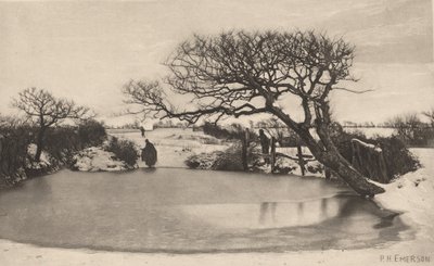 一个冬天的早晨，1887 年（照片） 作者 彼得·亨利·爱默生
