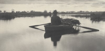 划着 "Schoof-Stuff "号回家，1886 年（照片） 作者 彼得·亨利·爱默生