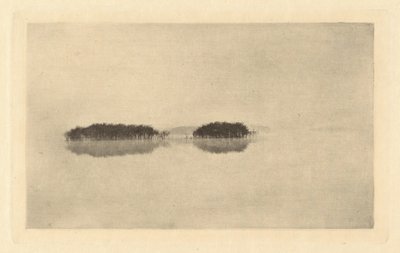 孤岛湖，在1895年或之前。 作者 彼得·亨利·爱默生