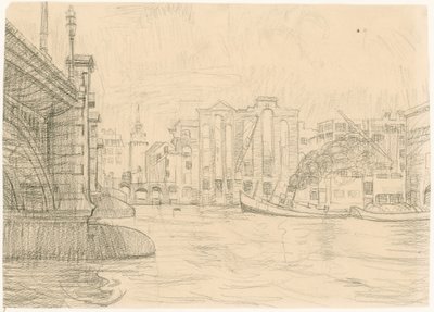 Blackfriars Bridge 1941烧毁了仓库 作者 彼得·杰克逊