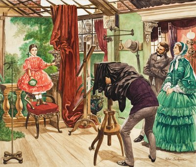 十九世纪摄影会议（纸上水粉画） 作者 彼得·杰克逊