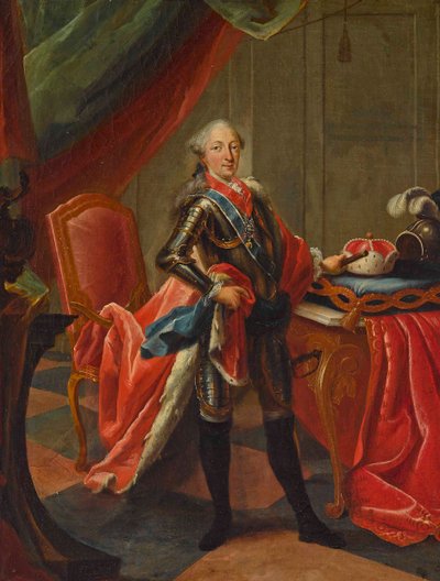 巴伐利亚选举人马克西米利安三世·约瑟夫（1727-1777）的肖像。 作者 彼得·雅各布·霍尔曼斯