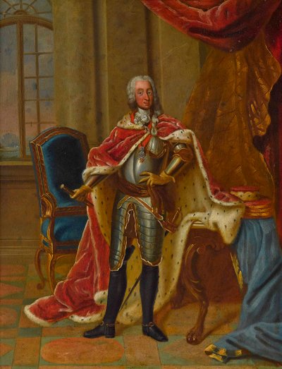 巴伐利亚1722-1770年克莱门特·弗朗西斯亲王的画像。 作者 Peter Jacob Horemans