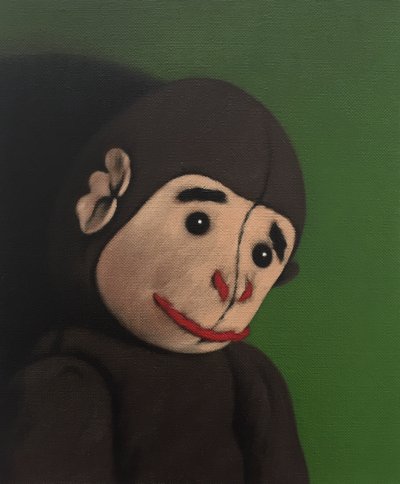 Monkey Portrait on Green, 2005 作者 彼得·琼斯
