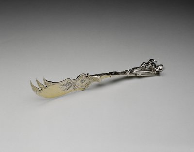 芝士刀c。 1865-1870年（银色和银色镀金） 作者 彼得·克莱德（Peter L.Krider）