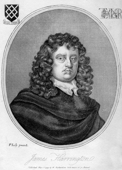 詹姆斯·哈灵顿（James Harrington）1611-1677，英国政治理论家，1799年。 作者 彼得·莱利