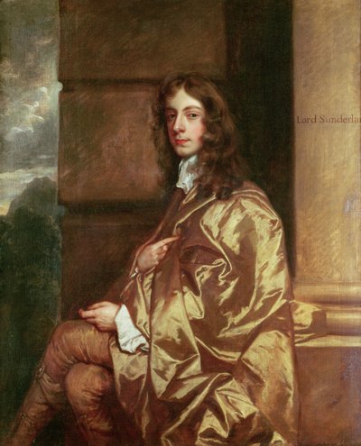 亨利斯宾塞的肖像（1620-43），桑德兰的第一伯爵，1643年 作者 Peter Lely