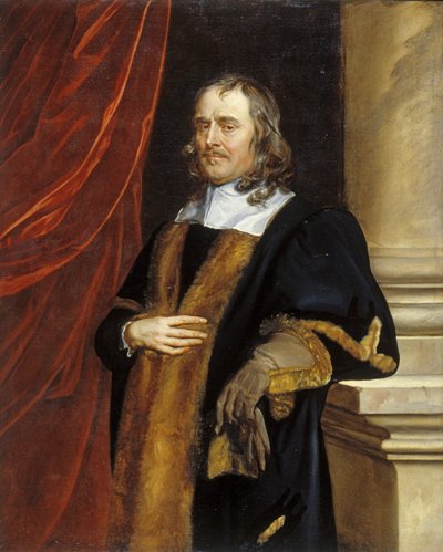 P.Lenéve的肖像，诺里奇的奥尔德曼，1656-8（油画） 作者 Peter Lely