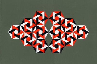 Hexagrams，2009（丙烯画布） 作者 彼得麦克卢尔
