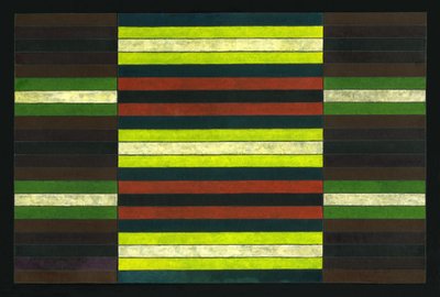 条纹TRIPTYCH No.6,2003，（绘画） 作者 彼得麦克卢尔