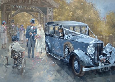 1930年代乡村婚礼（布面油画） 作者 彼得·米勒