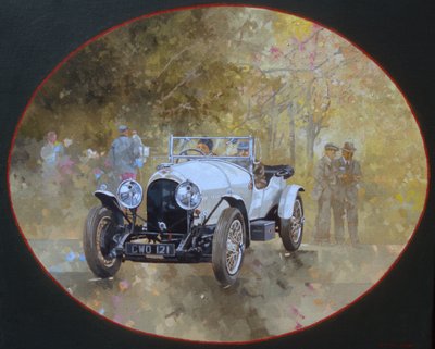 凯尔马什的3升Bentley（布面油画） 作者 彼得·米勒