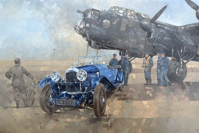 Able Mable和Blue Lagonda（布面油画） 作者 彼得·米勒