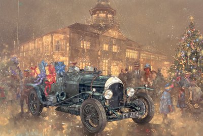 Brooklands的圣诞晚会（布面油画） 作者 彼得·米勒