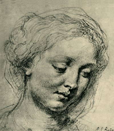 女人的头，c1630，1943年。 作者 彼得·保罗·鲁本斯