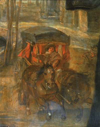 海伦-福尔曼与马车（木板绘画） 作者 彼得·保罗·鲁本斯