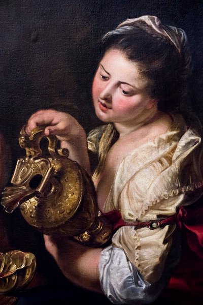 罗得和他的女儿们，约 1610 年（布面油画） 作者 彼得·保罗·鲁本斯