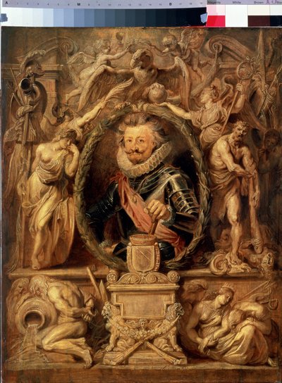 Charles Bonaventure de Longueval, comte de Bucquoy（1571-1621 年）的肖像。彼得-保罗（皮埃尔-保罗）-鲁本斯（或彼得-保罗或佩特鲁斯-保罗斯）（1577-1640 年）的画作。木板油画，62 x 50 c 作者 彼得·保罗·鲁本斯