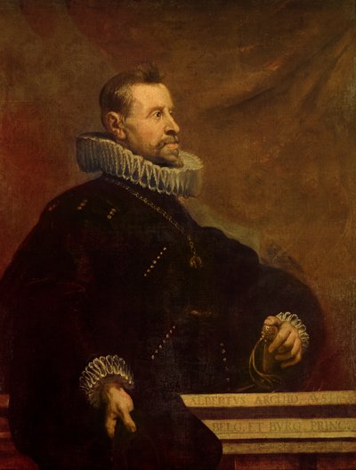 哈伯斯堡的阿尔伯特画象，奥地利的大公，荷兰的州长 作者 Peter Paul Rubens