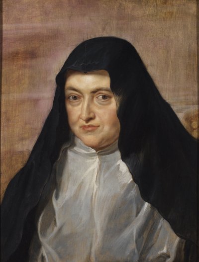 奥地利大公夫人伊莎贝拉-克拉拉-欧亨尼娅修女肖像 作者 Peter Paul Rubens