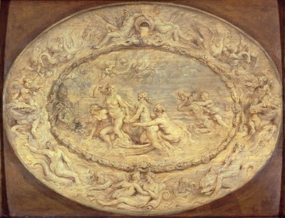 金星的诞生，c.1632-33（面板上的黑色粉笔和油） 作者 彼得·保罗·鲁本斯