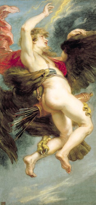 盖尼米德（Ganymede）强奸案，c.1636-38（布面油画） 作者 彼得·保罗·鲁本斯