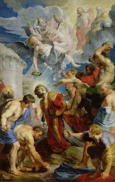 圣斯蒂芬的石头，圣斯蒂芬的三联画 作者 Peter Paul Rubens