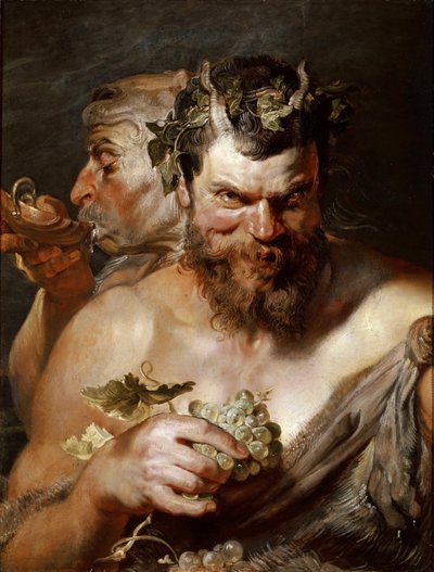两个色情狂c。 1617-1618。 作者 Peter Paul Rubens