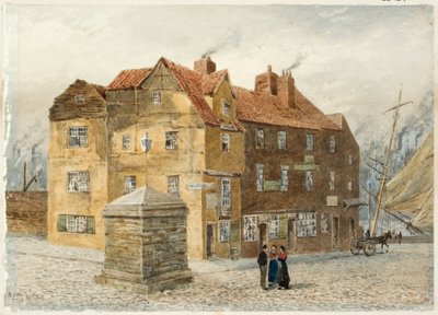 Sandgate (Portland Arms Inn)（纸面铅笔和水彩，卡面） 作者 彼得·彼得森·托夫特