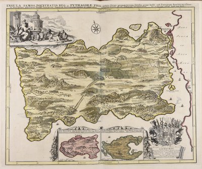 Insula Samos Polycratis reg. et Pythagorae phil./ fec. et exc.Schen 作者 彼得·申克