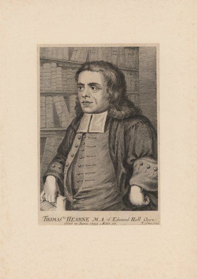Thomas Hearne，由George Vertue（1683-1756），1735年刻 作者 彼得·蒂勒曼斯